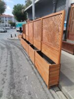 ahşap saksılı seperatör