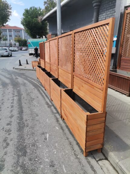 ahşap saksılı seperatör