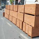 Ahşap saksı